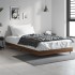Estructura de cama sin colchón madera marrón roble 90x190