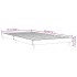 Estructura de cama sin colchón madera marrón roble 90x190
