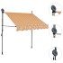 Toldo manual retráctil con LED amarillo y azul 100