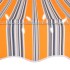 Toldo manual retráctil con LED amarillo y azul 100