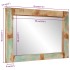 Espejo de vidrio y madera maciza reciclada 70x50