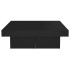 Mesa de centro madera contrachapada negro 90x90x28