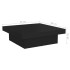 Mesa de centro madera contrachapada negro 90x90x28