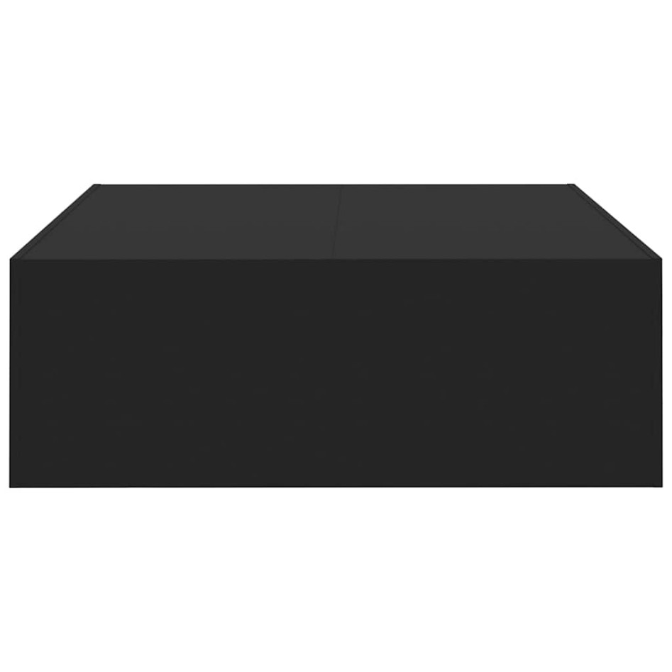 Mesa de centro madera contrachapada negro 100x100x35