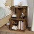 Mesitas de noche 2 uds contrachapado roble ahumado 35x35x55