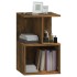 Mesitas de noche 2 uds contrachapado roble ahumado 35x35x55