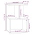 Mesitas de noche 2 uds contrachapado roble ahumado 35x35x55