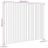 Cabecero de cama de pared madera maciza de pino 140x3x110