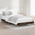 Estructura de cama sin colchón madera roble ahumado 90x190