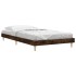 Estructura de cama sin colchón madera roble ahumado 90x190