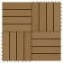 Baldosas porche relieve profundo WPC 30x30 cm 1 m² teca 11