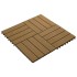 Baldosas porche relieve profundo WPC 30x30 cm 1 m² teca 11