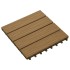 Baldosas porche relieve profundo WPC 30x30 cm 1 m² teca 11