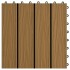Baldosas porche relieve profundo WPC 30x30 cm 1 m² teca 11