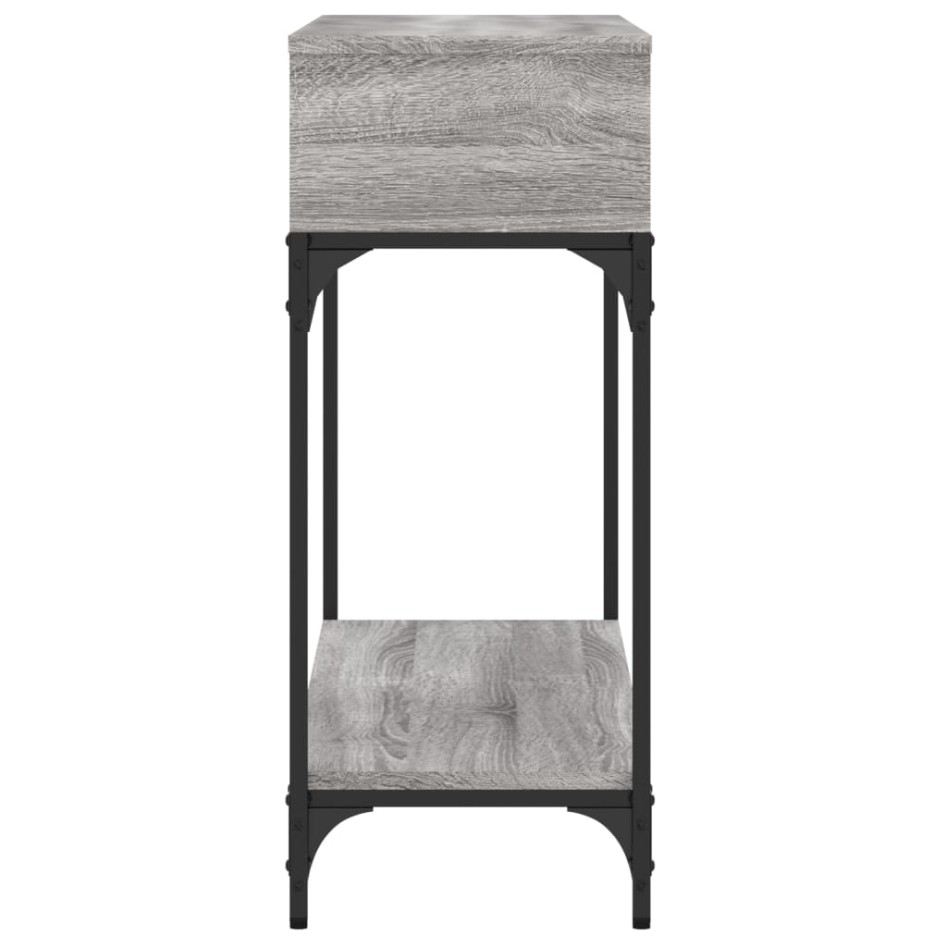 Mesa consola madera de ingeniería gris Sonoma 100x30,5x75