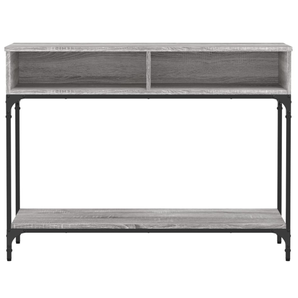Mesa consola madera de ingeniería gris Sonoma 100x30,5x75