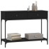 Mesa consola madera de ingeniería negra 100x34,5x75
