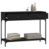 Mesa consola madera de ingeniería negra 100x34,5x75