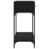 Mesa consola madera de ingeniería negra 100x34,5x75