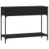 Mesa consola madera de ingeniería negra 100x34,5x75