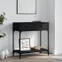 Mesa consola madera de ingeniería negro 75x34,5x75