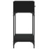 Mesa consola madera de ingeniería negro 75x34,5x75