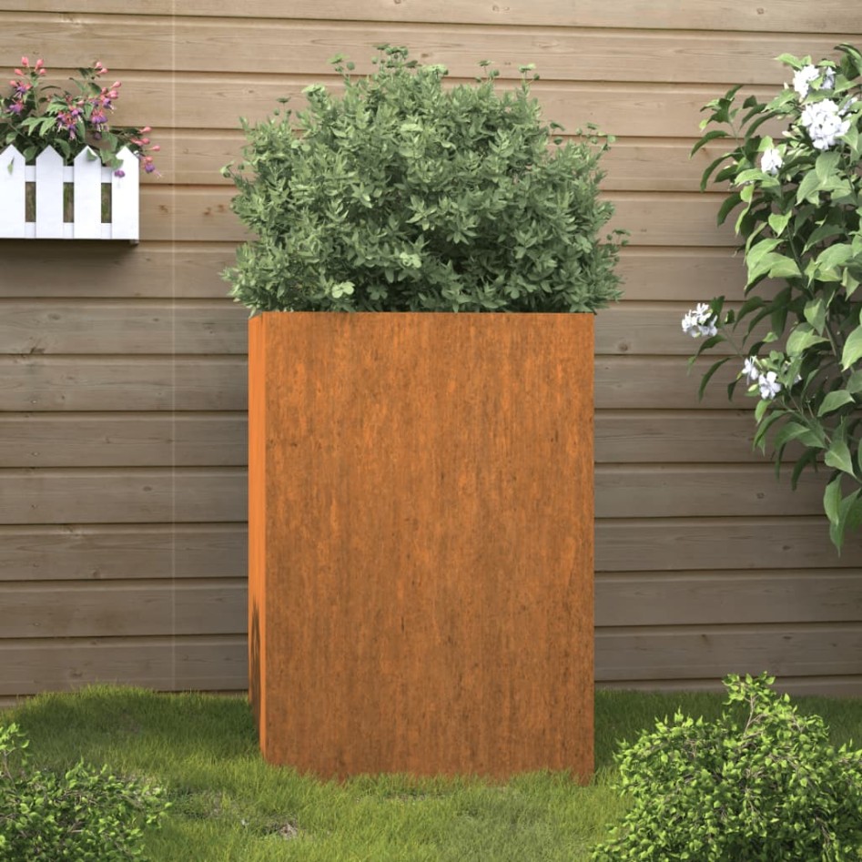 Jardinera de acero corten 52x48x75