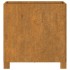 Jardinera con patas acero corten oxidado 42x40x43