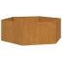 Jardinera de acero corten oxidado 138x120x45