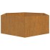 Jardinera de acero corten oxidado 138x120x45