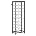 Botellero para 27 botellas hierro forjado negro 34x18x100
