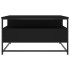 Mesa de centro madera de ingeniería negro 80x80x45