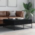 Mesa de centro madera de ingeniería negro 100x99x40