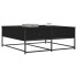 Mesa de centro madera de ingeniería negro 100x99x40