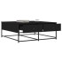 Mesa de centro madera de ingeniería negro 100x99x40
