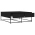 Mesa de centro madera de ingeniería negro 100x99x40