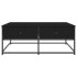 Mesa de centro madera de ingeniería negro 100x99x40