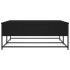 Mesa de centro madera de ingeniería negro 100x99x40