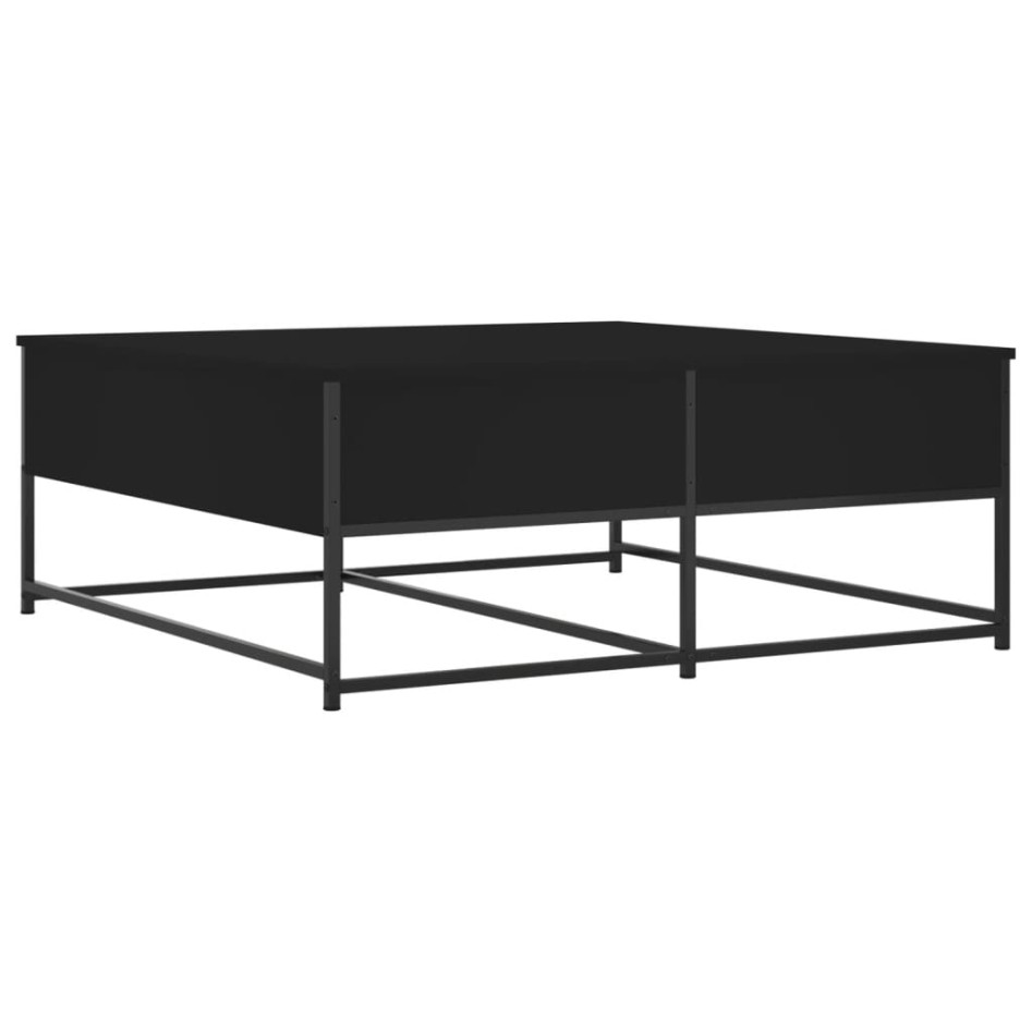 Mesa de centro madera de ingeniería negro 100x99x40