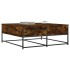 Mesa de centro madera de ingeniería roble ahumado 100x99x40