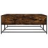 Mesa de centro madera de ingeniería roble ahumado 100x99x40