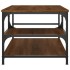 Mesa de centro madera de ingeniería roble marrón 90x49x40
