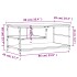 Mesa de centro madera de ingeniería roble marrón 90x49x40