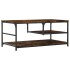 Mesa de centro madera de ingeniería roble ahumado 90x49x40