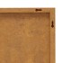 Adorno pared jardín 3 uds acero corten diseño hierba 55x55