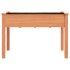 Jardinera con forro madera maciza de abeto marrón 118x59x76