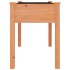 Jardinera con forro madera maciza de abeto marrón 118x59x76