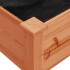 Jardinera con forro madera maciza de abeto marrón 118x59x76