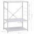 Armario de microondas madera ingeniería blanco 60x39,6x79,5
