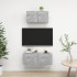 Set de muebles de salón 2 pzas madera ingeniería gris